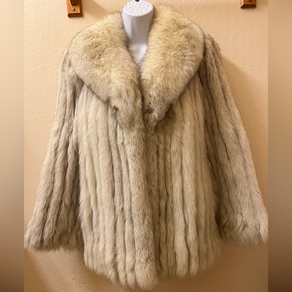 Saga Furs Jackets & Blazers - Saga Vintage Silver Label Genuine Fox Fur Coat S